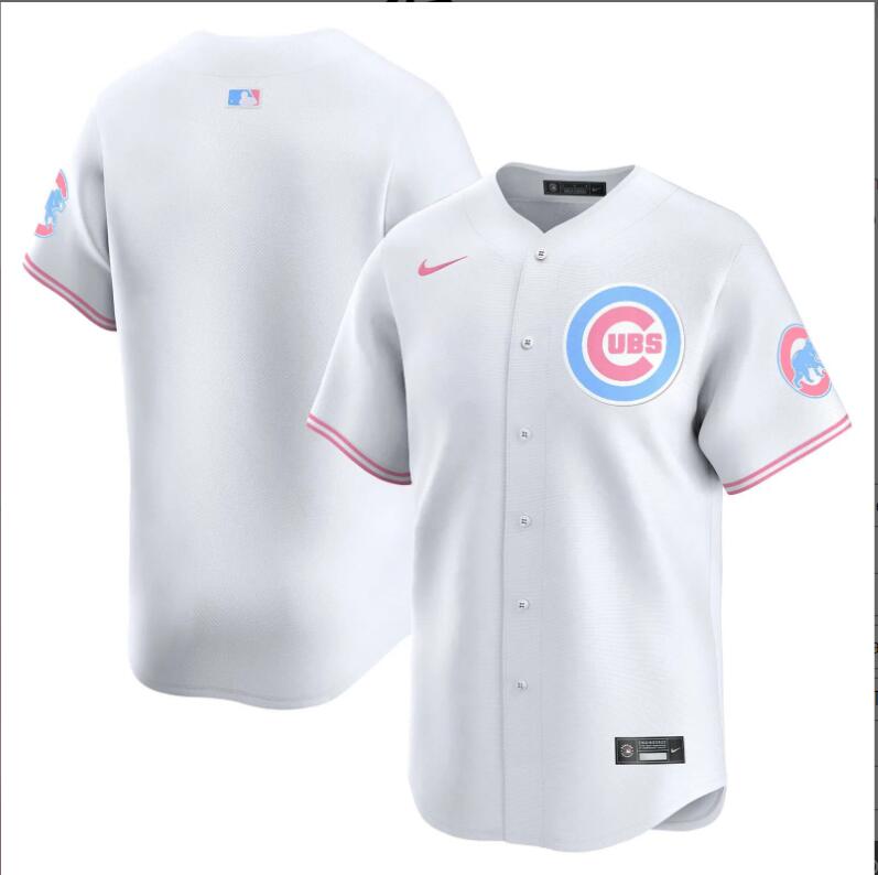 Men Chicago Cubs blank white 2024 Nike MLB jersey->indianapolis colts->NFL Jersey